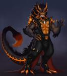 Rating: s
ID: 1246437
Date: 2017-06-18 03:59:40 -0400
Status: active
Score: 39
3_toes 4_fingers abs anthro biped black_body black_fur black_hair bone claws clothed clothing cole_(blackmist333) conditional_dnp dragon feet fingers fur hair hand_on_hip hi_res horn inkydemon looking_at_viewer male multicolored_hair muscular muscular_anthro muscular_male mythological_creature mythological_scalie mythology nipples orange_body orange_fur orange_hair pose scalie simple_background skull smile solo standing tail tail_tuft teeth toes tuft post #1246437