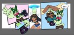 Rating: s
ID: 5408563
Date: 2025-03-02 20:59:54 -0500
Status: active
Score: 57
accidental_transformation anthro big_breasts bodily_fluids breasts brown_body brown_fur brown_hair claws cleavage clothed clothing crop_top domestic_cat duo eyes_closed eyewear felid feline felis female flower_mane fur generation_4_pokemon generation_9_pokemon green_body green_fur hair hi_res lagomorph leporid lnl lopunny magic magic_trick magician magician_hat mammal mask meowscarada midriff nervous_smile nintendo oops pokemon pokemon_(species) portal rabbit rabbit_ears shirt simple_background sunglasses sweat topwear transformation wide_hips post #5408563