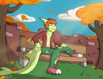 Rating: s
ID: 2950089
Date: 2021-09-28 22:02:38 -0400
Status: active
Score: 8
4_fingers anthro autumn bare_chest bench clothing digital_media_(artwork) elbow_fin eyes_closed fin fingers fish footwear gills green_body green_scales hair ibispaint_(artwork) ike_(thesnekden) lime_shark male marine open_chested_shirt orange_hair outside plant scales shark shirtless shoes sneakers snizzydraws solo torn_clothing tree post #2950089
