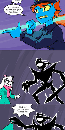 Rating: s
ID: 5727751
Date: 2025-07-22 22:42:38 -0400
Status: pending
Score: 20
ambiguous_gender anthro deltarune english_text female group hi_res humor kazerad male melee_weapon polearm police police_officer ralsei roaring_knight spear sword text trio undertale_(series) undyne weapon post #5727751