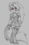 Rating: s
ID: 5627931
Date: 2025-06-08 01:39:32 -0400
Status: active
Score: 30
2025 3_toes 4_fingers anthro arm_tuft barefoot big_tail biped bluestripedrenulian bottomwear bracelet breasts canid canid_demon canine cheek_tuft claws cleavage clothed clothed_anthro clothed_female clothing cutout demon digitigrade ear_piercing eye_through_hair eyelashes facial_tuft feet female female_anthro finger_claws fingers fluffy fluffy_tail fur grey_background greyscale hair hair_over_eye half-closed_eyes halter_top hand_on_own_shoulder hellhound helluva_boss hi_res inner_ear_fluff jewelry legwear long_hair loona_(helluva_boss) mammal medium_breasts monochrome mouth_closed mythological_canine mythological_creature mythology narrowed_eyes notched_ear occult_symbol pattern_bottomwear pattern_clothing pattern_skirt paws pentagram piercing plaid plaid_bottomwear plaid_clothing plaid_skirt pointy_ears prick_ears pupils red_sclera shirt shoulder_cutout shoulder_tuft simple_background skirt slit_pupils snout solo spiked_bracelet spikes spot_color stockings symbol tail toe_claws toes topwear translucent translucent_hair tuft walking post #5627931