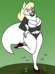 Rating: s
ID: 5318086
Date: 2025-01-19 19:44:25 -0500
Status: active
Score: 5
2023 3:4 5_fingers anthro big_breasts black_clothing black_jacket black_lipstick black_panties black_tie_(suit) black_topwear black_underwear blonde_hair breasts brown_clothing brown_footwear brown_high_heels brown_shoes button_(fastener) canid canine canis cleavage clothed clothing contact_onomatopoeia domestic_dog emanata eyebrow_through_hair eyebrows eyeliner eyeshadow female fingers flat_shading footwear fur fur_scarf grin grinning_at_viewer hair hands_on_hips hi_res high_heels impact_onomatopoeia jacket jamearts lipstick looking_at_viewer makeup mammal motion_lines one_eye_closed onomatopoeia panties pink_eyeshadow sasha_(jamearts) scarf sharp_teeth shoes smile smiling_at_viewer solo sound_effects suit tap_dancing tap_shoes teeth text thick_thighs topwear translucent translucent_hair underwear white_body white_corset white_fur white_scarf wide_hips wink winking_at_viewer post #5318086