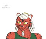 Rating: s
ID: 5572538
Date: 2025-05-14 19:44:12 -0400
Status: active
Score: 1
absurd_res accessory anthro beard beard_ring bengal_tiger black_nose broad_shoulders bust_portrait cheek_tuft chest_tuft clothing deta's_sagas detan dreadlock_beard dreadlocks ear_tuft facial_hair facial_tuft felid fur green_clothing green_eyes green_shirt green_tank_top green_topwear hair headband hi_res inner_ear_fluff lips long_hair male mammal muscular muscular_male orange_body orange_fur pantherine portrait scar sharp_teeth shirt signature sisu smile solo stripes supersly-mouseguy tank_top teeth tiger topwear tuft vein white_hair post #5572538