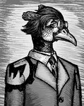 Rating: s
ID: 4155348
Date: 2023-07-07 01:10:18 -0400
Status: active
Score: -1
anthro avian bird bust_portrait clothing collared_shirt common_pheasant digital_media_(artwork) eyewear feathers galliform glasses hair industrial low_res lundqvist_enterprises makaronnie male monochrome necktie phasianid phasianus pixel_(artwork) portrait shaded shirt solo teodor_haroldsson topwear uniform post #4155348