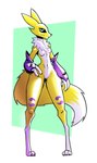 Rating: s
ID: 5328020
Date: 2025-01-24 15:41:56 -0500
Status: active
Score: 51
2025 3_fingers 3_toes absurd_res anthro armwear armwear_only bandai_namco black_nose black_sclera blue_eyes blue_pupils breasts bridal_gauntlets bridal_gauntlets_only canid clothing digimon digimon_(species) digitigrade dipstick_tail double_tomoe eye_markings eyeliner featureless_breasts featureless_crotch feet female female_anthro fingers fluffy fur gatonejo hand_on_hip hand_on_own_hip hi_res makeup mammal markings mostly_nude mostly_nude_anthro mostly_nude_female multicolored_body multicolored_fur neck_tuft pupils purple_gauntlets purple_markings renamon simple_background slim slim_anthro slim_female small_breasts small_waist solo standing symbol_on_clothing symbol_on_thigh tail tail_markings thick_thighs toes tomoe_(symbol) tuft white_body white_chest white_feet white_fur white_tail_tip wide_hips yellow_body yellow_fur yellow_tail yin_yang post #5328020