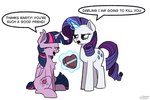 Rating: s
ID: 5649551
Date: 2025-06-17 19:02:15 -0400
Status: active
Score: 14
blue_eyes candy chocolate cutie_mark dessert dialogue duo english_text equid equine female female/female feral food friendship_is_magic hair hasbro hi_res hooves horn magic mammal my_little_pony mythological_creature mythological_equine mythology open_mouth purple_body purple_hair purple_tail quadruped rarity_(mlp) signature simple_background simpledoggoarts sitting speech_bubble standing tail talking_feral teeth text twilight_sparkle_(mlp) unicorn unicorn_horn white_background white_body post #5649551