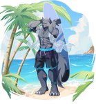 Rating: s
ID: 5613880
Date: 2025-06-01 12:11:34 -0400
Status: active
Score: 27
567wzh abs absurd_res ambient_sealife ambient_starfish anthro beach beaded_bracelet beaded_jewelry beaded_necklace beads biceps black_nipples black_nose blaidd_(elden_ring) blue_beads blue_sky blue_water bracelet canid canine canis chest_tuft claws clothed clothing cloud day digital_media_(artwork) elden_ring eyebrows fangs fromsoftware fur grey_body grey_eyebrows grey_fur hi_res jewelry male mammal muscular muscular_anthro muscular_male navel necklace nipples one_eye_closed open_clothing open_shirt open_topwear outside palm_tree pecs plant purple_eyes ring rock sand scar scars_all_over sea seaside shell_necklace shirt sky skyscape smile standing surfboard swimming_trunks swimwear tail teeth topwear translucent translucent_clothing translucent_shirt translucent_topwear tree tuft water white_claws wink wolf post #5613880