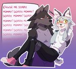 Rating: s
ID: 5608378
Date: 2025-05-30 01:27:01 -0400
Status: active
Score: 41
anthro black_body black_fur blush canid canid_demon canine canis carrying_another clothing demon duo ema_(i_think_i_like_you) felid feline female fur grey_body grey_fur hair hellhound herutastic i_think_i_like_you jess_(i_think_i_like_you) mammal mommy_kink multicolored_body multicolored_fur mythological_canine mythological_creature mythology red_eyes smile speech_bubble two_tone_body two_tone_fur why wolf yellow_eyes post #5608378