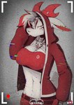 Rating: s
ID: 4010888
Date: 2023-04-23 20:40:13 -0400
Status: active
Score: 76
anthro belt bottomwear bovid breasts caprine clothed clothing colored cybernetics cyborg ear_piercing ear_ring female fur gloves goat hair half-length_portrait handwear hi_res highlights_(coloring) hood horn jacket looking_at_viewer lotus_(lotusgoatess) machine mammal midriff navel pants piercing portrait psychorodent red_bottomwear red_clothing red_eyes red_gloves red_hair red_handwear red_highlights red_jacket red_pants red_topwear red_tube_top ring_piercing solo topwear tube_top white_body white_fur white_hair post #4010888