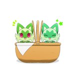 Rating: s
ID: 3861475
Date: 2023-02-08 15:23:25 -0500
Status: active
Score: 55
1:1 2023 ^o^ ambiguous_form ambiguous_gender bar_emanata basket blessed_image blush container daww digital_drawing_(artwork) digital_media_(artwork) duo emanata eyes_closed facial_markings facial_tuft felid front_view fur generation_9_pokemon green_body green_fur green_markings head_markings in_basket looking_at_viewer mammal markings neck_tuft nintendo open_mouth open_smile picnic_basket pokemon pokemon_(species) pupils red_eyes shaded shadow shiny_pokemon simple_background simple_shading smile smiling_at_viewer sparkles sprigatito tontaro tuft white_background post #3861475