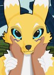 Rating: s
ID: 5583572
Date: 2025-05-19 11:29:46 -0400
Status: active
Score: 58
absurd_res ambiguous_gender anthro anthro_focus bandai_namco big_ears big_eyes blue_eyes canid canine digimon digimon_(species) digital_media_(artwork) disembodied_hand duo fangs fur hand_holding hand_on_face happy hi_res lineless looking_at_viewer lotnik5 mammal petting renamon risk_of_rain romantic simple_background smile solo_focus teeth yellow_body yellow_fur post #5583572