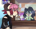 Rating: s
ID: 5591918
Date: 2025-05-23 00:02:09 -0400
Status: active
Score: 11
against_surface al-uzzah angry_eyebrows anthro belt beverage beverage_can big_ears biped black_belt black_body black_bottomwear black_clothing black_ears black_fur black_hair black_legs black_nose black_shirt black_skirt black_tail black_topwear blue_tail_tip bodily_fluids bottomwear bovid bow_ribbon braixen brand_name branding bridge_piercing brown_horn building canid canine caprine chain_accessory cheek_tuft chest_tuft clothing curled_horn day dipstick_arms dipstick_tail ear_piercing ear_ring ear_tuft eyebrows eyelashes eyeliner eyeshadow facial_piercing facial_tuft female femboy fennec_fox floppy_ears fluffy fluffy_tail fox fur generation_6_pokemon gir_(invader_zim) girda_skunk glass_window gloves_(marking) goat green_body green_eyes green_eyeshadow group hair head_tuft hi_res highlights_(coloring) horn inner_ear_fluff invader_zim kaylemeart krusty_krab light makeup male mammal markings menu_board mug_root_beer neck_tuft nickelodeon nino_(nin10dope) nintendo nose_piercing nose_ring on_glass open_mouth open_smile outside piercing pink_hair pokemon pokemon_(species) ponytail public purple_body purple_ears purple_fur purple_tail raised_eyebrows red_eyes red_hair ring_piercing root_beer septum_piercing septum_ring shaded sheep shiny_pokemon shirt sign_graphic signature skirt sky slim smile soda spit-take spitting_drink studded_belt studs sunlight surprised_eyes sweat sweatdrop tail tail_markings tan_body tan_fur teeth_showing topwear trash_bag trio true_fox tuft wall_(structure) white_arms white_body white_fur window wood wood_wall workplace zipper_jumpsuit post #5591918