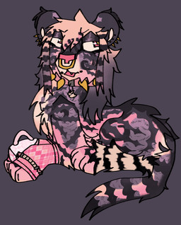 Rating: s
ID: 5675380
Date: 2025-06-29 12:32:54 -0400
Status: pending
Score: 0
2025 ambiguous_gender beaded_jewelry beads charm_(jewelry) collar coontail_hair countershading dimple_piercing ear_piercing facial_piercing felid feral gradient_fur hi_res jackrabbit_(artist) jewelry kandi_(jewelry) lying mammal nose_piercing pantherine paws piercing purse solo sparklefur spiked_collar spikes stripes tabby_fur tiger post #5675380