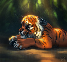 2018 ambiguous_gender black_nose detailed_background digital_media_(artwork) feline feral fur lying mammal orange_fur solo tamberella tiger whiskers
Rating: Safe
Score: 3
User: Millcore
Date: April 19, 2018 2018 ambiguous_gender black_nose detailed_background digital_media_(artwork) feline feral fur lying mammal orange_fur solo tamberella tiger whiskers
Rating: Safe
Score: 3
User: Millcore
Date: April 19, 2018