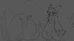 Rating: s
ID: 5666317
Date: 2025-06-25 06:11:35 -0400
Status: active
Score: 6
2025 ambiguous_gender biped claws duo fangs feral fluffy fluffy_tail fur generation_3_pokemon grey_background hair heart_symbol monochrome mouth_closed nintendo pokemon pokemon_(species) redactedinlight reptile scalie seviper simple_background snake speech_bubble standing tail teeth zangoose post #5666317