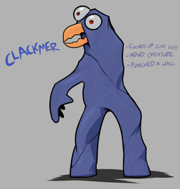 Rating: s
ID: 5718654
Date: 2025-07-19 05:21:27 -0400
Status: pending
Score: 0
ambiguous_gender animate_inanimate beak blue_body character_name clackmer_(keadonger) clay clay_creature digital_media_(artwork) fan_character glitch_productions hi_res keadanger model_sheet one_arm red_eyes solo standing text the_amazing_digital_circus toy unusual_anatomy post #5718654