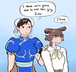 Rating: s
ID: 5639185
Date: 2025-06-13 08:05:27 -0400
Status: pending
Score: 22
anthro asian_clothing beastars biped black_text blue_background blue_clothing blue_dress blush bracelet brown_hair capcom chinese_clothing chun-li clothing dialogue dress duo east_asian_clothing english_text female gradient_background hair hand_on_another's_shoulder hand_on_shoulder handwritten_text hi_res human i_think_we're_gonna_have_to_kill_this_guy jewelry juno_(beastars) looking_down mammal sepulturegirl simple_background size_difference speech_bubble spiked_bracelet spikes street_fighter talking_to_another text topwear white_clothing white_topwear post #5639185