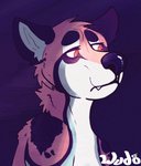 Rating: s
ID: 2400393
Date: 2020-09-06 17:39:30 -0400
Status: active
Score: 11
2020 anthro black_nose brown_ears brown_eyebrows bust_portrait canid canine digital_drawing_(artwork) digital_media_(artwork) eyebrows film_grain hi_res male male_(lore) mammal multicolored_body orange_eyes portrait purple_background sad signature simple_background solo spots teeth_showing thick_eyebrows wudo_(wudotcw) wudotcw post #2400393