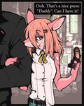 Rating: s
ID: 5160934
Date: 2024-11-04 16:40:44 -0500
Status: active
Score: 156
accessory age_difference anthro bear blonde_hair bottomwear cellphone clothed clothing daddy_kink deer denim denim_bottomwear denim_clothing digital_drawing_(artwork) digital_media_(artwork) duo electronics english_text female flip_phone green_eyes hair hair_accessory hi_res jeans male male/female mammal pants phone ponporio ribbons shirt sugar_baby sugar_daddy suit text topwear post #5160934