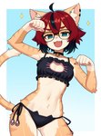 Rating: s
ID: 5533615
Date: 2025-04-27 09:32:17 -0400
Status: active
Score: 96
2025 absurd_res aeiou_(yoako) anthro breasts cat_lingerie choker cleavage_cutout clothing cute_fangs cutout digital_media_(artwork) domestic_cat ear_piercing eyewear fangs felid feline felis female female_anthro fur glasses hair hi_res inner_ear_fluff jewelry lingerie looking_at_viewer mammal midriff moursho multicolored_body multicolored_fur navel necklace open_mouth paw_pose pawpads piercing portrait pose short_hair small_breasts solo tail teeth three-quarter_portrait tongue tuft wearing_glasses post #5533615