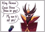 Rating: s
ID: 3717783
Date: 2022-11-27 22:51:28 -0500
Status: active
Score: 46
2022 answer anthro asking asking_another avian avian_demon bird clothed clothing comic crown demon dialogue digital_drawing_(artwork) digital_media_(artwork) electronics english_honorific english_text exclamation_point formal_clothing formal_wear headgear helluva_boss honorific humor male microphone name_drop name_in_dialogue norithelord offscreen_character open_mouth owl owl_demon paimon_(helluva_boss) partial_speech_bubble question question_mark red_eyes simple_background solo talking_to_another text text_emphasis underline watermark white_background yes-no_question post #3717783