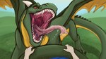 Rating: s
ID: 3646728
Date: 2022-10-24 08:12:49 -0400
Status: active
Score: 34
16:9 acidic ambiguous_gender bodily_fluids detailed_mouth dragon dripping duo fangs feral first_person_view forked_tongue gaping_mouth grass green_body green_scales horn membrane_(anatomy) membranous_wings mouth_shot mythological_creature mythological_scalie mythology narrowed_eyes open_mouth outside pink_tongue plant pov_hands prey_pov red_eyes saliva saliva_drip saliva_on_tongue saliva_string scales scalie sky solo_focus tail teeth tongue tongue_out white_horn widescreen wings yellow_body yellow_sclera yellow_wings post #3646728