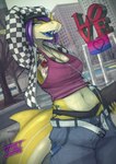 Rating: s
ID: 5189218
Date: 2024-11-17 23:11:16 -0500
Status: active
Score: 163
anthro beanie belt bisexual_pride_colors black_clothing black_panties black_underwear blue_tongue bottomwear breast_tattoo breasts building city clothed clothing electronics exa_(thatpotoo) female fin fish flag flag_on_wall freckles hair hat headgear headphones headwear hi_res lgbt_pride listening_to_music marine midriff navel non-mammal_breasts non-mammal_navel open_belt open_mouth outside panties pants pride_color_flag pride_colors purple_hair shark sharp_teeth shirt solo tail tail_fin tank_top tattoo teeth thatpotoo thick_tail tomboy tongue topwear underwear yellow_body post #5189218