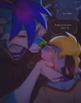 Rating: s
ID: 4082791
Date: 2023-05-30 19:14:51 -0400
Status: active
Score: 351
2023 anthro anthro_on_anthro artist_name blonde_hair blue_body blue_fur blue_hair bluefluffy_fusky blush caertha_secufox canid canine clothed clothing collar dialogue digital_media_(artwork) duo english_text eye_contact fur green_nose hair hyilpi hypnosis hypnotic_eyes looking_at_another male male/male mammal mind_control ringed_eyes sparklefur speech_bubble text white_body white_fur post #4082791