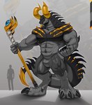 Rating: s
ID: 5585814
Date: 2025-05-20 11:15:29 -0400
Status: active
Score: 27
2024 abs anthro biped black_body black_scales black_skin claws curved_horn dragon featureless_crotch foreshadowing gem gold_(metal) gold_markings gold_skin gold_spikes grey_body grey_scales grey_skin hi_res holding_object holding_weapon horn hybrid jewelry macro male markings monster muscular muscular_anthro muscular_male mythological_creature mythological_scalie mythology palette pecs scales scalie serratus silver_(metal) size_difference solo spiked_tail spikes spikes_(anatomy) staff standing tail valentinesartx weapon yellow_horn post #5585814