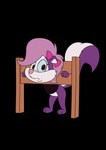 Rating: s
ID: 5402610
Date: 2025-02-28 07:50:29 -0500
Status: active
Score: 4
2025 absurd_res accessory alpha_channel anthro biped black_clothing black_eyes black_shirt black_topwear bottomless bound bow_ribbon clothed clothing countershade_face countershade_torso countershading featureless_crotch female fifi_la_fume fluffy fluffy_tail hair hair_accessory hair_bow hair_ribbon hi_res looking_at_viewer mammal mephitid minum pink_hair pink_nose purple_body restraints ribbons shirt simple_background skunk solo standing stocks striped_skunk tail tiny_toon_adventures tiny_toons_looniversity topwear transparent_background warner_brothers white_body white_countershading post #5402610