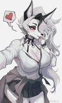 Rating: s
ID: 5589787
Date: 2025-05-22 00:58:24 -0400
Status: active
Score: 171
alternative_fashion anthro big_breasts black_clothing black_nails bottomwear bra breasts canid canid_demon canine cleavage clothed clothing collar colored_nails demon eyebrow_piercing eyelashes eyeshadow facial_piercing fangs female fur grey_hair gyaru hair heart_symbol hellhound helluva_boss hi_res highlights_(coloring) hole_in_ear inner_ear_fluff j-fashion jacket_around_waist long_hair looking_at_viewer loona_(helluva_boss) makeup mammal mythological_canine mythological_creature mythology nails necktie noona_plz piercing portrait red_sclera selfie shirt signature simple_background skirt smile smiling_at_viewer solo spiked_collar spikes teeth tongue tongue_out topwear translucent translucent_clothing tuft underwear white_background white_body white_clothing white_eyes white_fur wristband post #5589787