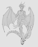Rating: s
ID: 5657808
Date: 2025-06-21 10:28:20 -0400
Status: active
Score: 0
absurd_res anthro breasts claws clothed clothing dragon featureless_breasts female front_view full-length_portrait hi_res horn marie_merkh membrane_(anatomy) membranous_wings monochrome mouth_closed mythological_creature mythological_scalie mythology portrait pupils scalie simple_background slit_pupils solo topless wing_claws wings post #5657808