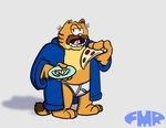 Rating: s
ID: 4659680
Date: 2024-03-15 15:24:35 -0400
Status: active
Score: 2
anthro barefoot bathrobe beta_design blue_bathrobe blue_clothing blue_robe briefs brown_eyes clothed clothing domestic_cat eating facial_hair feet felid feline felis food foxmanad fur garfield_(series) grey_background male mammal mature_male monotone_briefs monotone_clothing monotone_underwear mustache open_clothing open_mouth open_robe orange_body orange_fur pink_nose pizza robe shadow signature simple_background solo the_garfield_movie_(2024) tighty_whities underwear vic_(garfield) white_briefs white_clothing white_underwear y-fronts yellow_body yellow_fur post #4659680