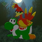 Rating: s
ID: 5552664
Date: 2025-05-06 09:53:49 -0400
Status: active
Score: 32
1:1 2025 avian banjo-kazooie bird breegull crossover digital_media_(artwork) dinosaur duo eyelashes feathers feet female feral forest forest_background grass green_eyes green_yoshi happy hatchlingbyheart hi_res kazooie light looking_at_viewer lying male male/female mario_bros moon moonlight nature nature_background night nintendo on_front outside perching plant prehistoric_species rareware red_body red_feathers reptile scalie tail tail_feathers tailbutt talons thick_tail toes tree yoshi yoshi_(character) post #5552664