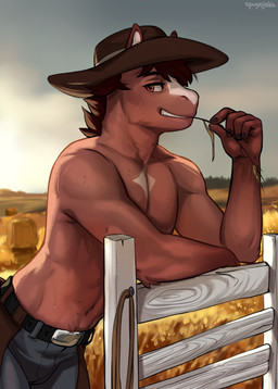 Rating: s
ID: 5715193
Date: 2025-07-17 16:02:08 -0400
Status: active
Score: 46
2025 5_fingers anthro backlighting belt biped black_belt blue_bottomwear blue_clothing blue_pants bodily_fluids bottomwear brown_body brown_clothing brown_eyebrows brown_eyes brown_fur brown_hair brown_hat brown_headwear chest_markings clothed clothed_anthro clothed_male clothing cloud digital_media_(artwork) equid equine eyebrows facial_markings fingernails fingers fur furgonomic_hat furgonomic_headwear furgonomics grin grinning_at_viewer hair hat head_markings headgear headwear hi_res horse humanoid_hands leaning leaning_forward light lighting looking_at_viewer male male_anthro mammal markings nails navel outside pants portrait pupils sky smile smiling_at_viewer solo spuydjeks standing sweat teeth three-quarter_portrait three-quarter_view topless topless_anthro topless_male white_inner_ear white_markings white_sclera post #5715193
