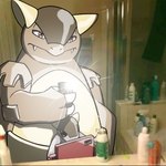Rating: s
ID: 5491509
Date: 2025-04-08 21:30:06 -0400
Status: active
Score: 32
2024 4chan_anon ambiguous_gender anthro baby_kangaskhan bathroom bathtub blue_body bottle brown_body casual_nudity cel_shading cellphone claws closed_smile container digital_media_(artwork) duo electronics fangs finger_claws fingers generation_1_pokemon half-closed_eyes half-length_portrait hi_res holding_cellphone holding_object holding_phone holding_smartphone holding_tablet inside kangaskhan mammal mouth_closed multicolored_body narrowed_eyes nintendo nude overweight overweight_ambiguous overweight_anthro parent_(lore) parent_and_child_(lore) phone photography_(artwork) pokemon pokemon_(species) portrait pupils red_eyes redraw selfie shaded smartphone smile snout standing tan_body teeth towel young young_ambiguous young_anthro post #5491509