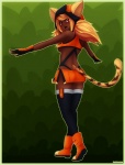 Rating: s
ID: 321426
Date: 2013-04-27 16:32:05 -0400
Status: active
Score: 26
2013 absolute_territory abstract_background animal_humanoid animal_tail arc_system_works barbariank blazblue blonde_hair boots bottomwear breasts brown_body brown_skin butt cat_humanoid clothed clothing cosplay crop_top felid felid_humanoid feline feline_humanoid female fingerless_gloves footwear glistening gloves gradient_background green_background hair handwear hat headgear headwear hi_res humanoid kaka_(blazblue) legwear looking_at_viewer looking_back makoto_nanaya mammal mammal_humanoid open_mouth pupils red_eyes shirt shoes side_boob simple_background skimpy skirt slit_pupils solo spread_arms standing tail thigh_highs topwear torakaka post #321426