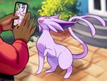 Rating: s
ID: 5648157
Date: 2025-06-17 07:26:44 -0400
Status: active
Score: 46
ambiguous_gender blurred_background building cellphone clothed clothing door duo eeveelution electronics espeon eyes_closed feral forehead_gem forked_tail fur gem generation_2_pokemon hi_res kokoibean nintendo open_mouth outside phone photo photographer plant plant_pot pokemon pokemon_(species) pose potted_plant purple_body purple_fur shrub signature smartphone tail taking_picture unusual_anatomy unusual_tail whiskers post #5648157