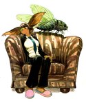 Rating: s
ID: 5378631
Date: 2025-02-17 01:12:12 -0500
Status: active
Score: 7
5_fingers absurd_res anthro arthropod bat black_clothing black_jacket black_topwear blue_necktie breasts brown_body brown_fur brown_furniture brown_hair cath_(decafbat) cicada clothing collared_shirt decafbat female feral fingers flat_nose fur furniture gouache_(artwork) green_body green_nose hair hand_on_knee hand_on_leg hi_res inner_ear_fluff insect insect_wings jacket long_ears mammal multi_wing necktie on_sofa painting_(artwork) pink_slippers shirt sitting sitting_on_sofa slumped sofa suit topwear traditional_painting_(artwork) true_bug tuft white_clothing white_shirt white_topwear wings post #5378631