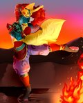 Rating: s
ID: 2379703
Date: 2020-08-21 17:47:19 -0400
Status: active
Score: 41
2019 4:5 anklet anthro arms_above_head armwear belly belly_dancer belly_dancer_outfit bracelet breath_of_the_wild butt canid canine clothed clothing cosplay crossdressing dancer_outfit dancing delphox face_mask femboy fire fox fur gem generation_6_pokemon gerudo_outfit hair hands_behind_head hi_res jewelry leggings legwear link looking_at_viewer magdathezoroark99 male mammal midriff necklace nintendo on_one_leg one_leg_up outside pawpads pokemon pokemon_(species) raised_leg red_body red_eyes red_fur redwin_blazeson silk smile solo standing the_legend_of_zelda translucent translucent_clothing veil yellow_body yellow_fur post #2379703