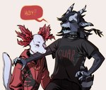 Rating: s
ID: 4395986
Date: 2023-11-05 13:22:50 -0500
Status: active
Score: 11
amphibian anthro bite biting_another black_clothing black_hair blood bodily_fluids cataract chain clothing collar dragon duo dxdwgaf english_text female fur gold_(metal) gold_chain grey_body grey_fur gwar hair hi_res hoodie horn long_hair male multicolored_body multicolored_clothing multicolored_fur mythological_creature mythological_scalie mythology pink_body pink_skin red_clothing salamander scalie sharp_teeth shirt speech_bubble spiked_collar spikes striped_horn stripes t-shirt tail teeth text topwear two_tone_body two_tone_clothing two_tone_fur post #4395986