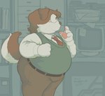 Rating: s
ID: 5612228
Date: 2025-05-31 18:42:15 -0400
Status: active
Score: 22
2025 4_fingers anthro belly belt black_belt black_nose book border_collie bottomwear brown_body brown_bottomwear brown_clothing brown_fur brown_hair brown_jeans brown_pants bulge butt cafongterua canid canine canis cel_shading closed_smile clothed clothing collie crt denim denim_bottomwear denim_clothing digital_media_(artwork) domestic_dog eyewear filing_cabinet fingers floppy_ears freckled_face freckles fully_clothed fur glasses green_clothing green_topwear green_vest hair happy herding_dog inside jeans male mammal moobs mouth_closed multicolored_body multicolored_fur necktie nerd overweight overweight_anthro overweight_male pants pastoral_dog pawpads pink_pawpads portrait post-it_note raised_tail red_necktie round_glasses shaded sheepdog shirt side_view smile snout solo standing tail thick_thighs three-quarter_portrait topwear two_tone_body two_tone_fur vest wearing_glasses white_body white_clothing white_fur white_shirt white_topwear post #5612228