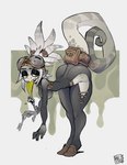 Rating: s
ID: 5632984
Date: 2025-06-10 13:16:59 -0400
Status: active
Score: 29
2024 accessory anthro bag bent_over bodysuit breasts chameleon clothing curled_tail digital_drawing_(artwork) digital_media_(artwork) eyebrows female fingers foresttherotten full-length_portrait furgonomics glistening glistening_eyelids green_eyes green_tongue grey_body grey_ears grey_tail hi_res hip_cutout hipless_clothing holding_key holding_object keko_(foresttherotten) key lidded_eyes lizard long_tongue non-mammal_breasts portrait reptile scalie skinsuit small_waist solo standing tail tail_accessory tail_bag teeth thick_thighs tight_clothing tongue tongue_out post #5632984