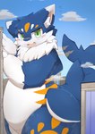 Rating: s
ID: 5317063
Date: 2025-01-19 10:53:21 -0500
Status: active
Score: 15
ambiguous_gender anthro belly blue_body blue_sky blue_tail blush city cloud curvy_figure dipstick_ears ear_markings fin green_eyes green_pupils head_markings hi_res inner_ear_fluff kemono leaning_on_building leg_markings macro marine markings multicolored_ears open_mouth pupils sky solo tail tail_fin thick_thighs thigh_markings tuft voluptuous white_belly white_body white_ear_tips white_inner_ear_fluff white_markings white_ruff xennochan yellow_markings post #5317063