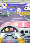 Rating: s
ID: 5639199
Date: 2025-06-13 08:18:31 -0400
Status: active
Score: 3
ambiguous_gender anthro blue_sky blush building car_interior clock cloud digital_clock domestic_cat driving driving_car electronics felid feline felis fur grass heart_symbol hi_res living_sun mammal mimill3 mountain orange_body orange_fur outside paws pink_car plant power_lines radio road sky solo star_symbol steering_wheel street sun temperature traffic_light unidentified_species white_body post #5639199