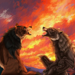 Rating: s
ID: 5768078
Date: 2025-08-09 20:06:21 -0400
Status: active
Score: 1
1:1 2024 ambiguous_feral ambiguous_gender artist_name black_body black_fur black_lips black_nose blue_eyes brown_body brown_fur brown_nose canid canine dated duo fangs feral fight fur hi_res lips mammal msdeadsoul open_mouth outside tan_body tan_fur teeth text yellow_eyes post #5768078