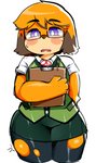 Rating: s
ID: 2371485
Date: 2020-08-15 12:32:12 -0400
Status: active
Score: 70
4_fingers absurd_res animal_crossing anthro berseepon09 biped black_clothing black_legwear black_nose blue_eyes blush bottomwear brown_hair canid canine canis cardigan clipboard clothed clothing countershading dog_girl_(berseepon09) domestic_dog eyewear female fingers floppy_ears fully_clothed fur glasses glistening glistening_body glistening_fur green_bottomwear green_clothing green_skirt green_topwear hair hi_res holding_clipboard holding_object isabelle_(animal_crossing) legwear looking_at_viewer mammal monotone_bottomwear monotone_clothing monotone_skirt multicolored_body multicolored_fur multicolored_hair nintendo open_mouth orange_body orange_fur orange_hair pen pencil_skirt school_uniform shirt short_hair simple_background skirt solo standing string_bow tan_body tan_fur thick_thighs topwear torn_clothing torn_legwear two_tone_body two_tone_fur two_tone_hair uniform vest white_background white_clothing white_shirt white_topwear wide_hips writing_utensil post #2371485