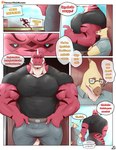 Rating: s
ID: 5627972
Date: 2025-06-08 02:21:48 -0400
Status: active
Score: 17
2025 absurd_res anthro belt belt_buckle biceps black_clothing black_shirt black_topwear blue_eyes blue_sclera blue_sky border bottomwear brown_belt brown_border buckle buggy_(mels_monster) buzz_(mels_monster) claws close-up clothing collared_shirt comic crossed_arms day dialogue dinosaur duo english_text eyewear finger_claws forearm_muscles gecko glasses grey_bottomwear grey_clothing grey_pants hand_in_pocket head_spikes hi_res larger_anthro larger_male leaning_against_wall lizard male mels_monster_(artist) multicolored_body multicolored_scales muscular muscular_anthro muscular_arms muscular_male outside pants patreon patreon_logo pockets polo_shirt prehistoric_species red_body red_border red_scales red_text reptile running scales scalie shirt size_difference sky smaller_anthro smaller_male speech_bubble spikes spikes_(anatomy) standing striped_body striped_scales stripes tail tan_body tan_scales tan_text teal_clothing teal_shirt teal_topwear text theropod topwear track track_and_field triceps two_tone_body two_tone_scales tyrannosaurid tyrannosauroid tyrannosaurus tyrannosaurus_rex post #5627972