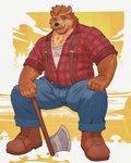 Rating: s
ID: 5512499
Date: 2025-04-18 13:36:18 -0400
Status: active
Score: 28
2025 anthro arm_hair axe barazoku bear bodily_fluids body_hair bottomwear brown_bear brown_hair chest_hair chest_tuft chonkyjohn clothed clothing ear_piercing facial_piercing facial_tuft forearm_hair forearm_muscles forearms front_view grey_eyes grin grizzly_bear hair hi_res looking_at_viewer lumberjack male mammal manly mature_male musclegut muscular muscular_arms nose_piercing open_clothing open_shirt open_topwear pants pattern_clothing pattern_shirt pattern_topwear piercing plaid plaid_clothing plaid_shirt plaid_topwear rolled_up_sleeves shirt slightly_chubby smile solo spread_legs spreading stocky suspenders sweat sweatdrop tony_(daretobear) topwear torn_bottomwear torn_clothing torn_pants tuft undershirt ursine white_undershirt post #5512499