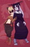 Rating: s
ID: 5219290
Date: 2024-12-02 16:47:31 -0500
Status: active
Score: 12
absurd_res accessory alternative_fashion american_opossum anthro antlers bandage bandaged_arm bandaged_leg barefoot belt black_hair black_nails bottomwear chest_wraps clothed clothing colored_nails corset digitigrade dress duo enkavis_(ignota) eyeshadow feet female fishnet_clothing fishnet_legwear floppy_ears foot_wraps fur goth grey_body grey_bottomwear grey_clothing grey_pants hair hair_accessory hairclip hi_res holding_another horn horn_jewelry hybrid jackalope jewelry lagomorph legwear lingerie looking_at_viewer magdalena_(suchimonix) makeup mammal marsupial murid murine nails necklace off_shoulder pants pink_nose pose pubes rat red_eyes red_sclera rodent standing suchimonix tan_body tan_fur topwear trad_goth white_hair wraps post #5219290